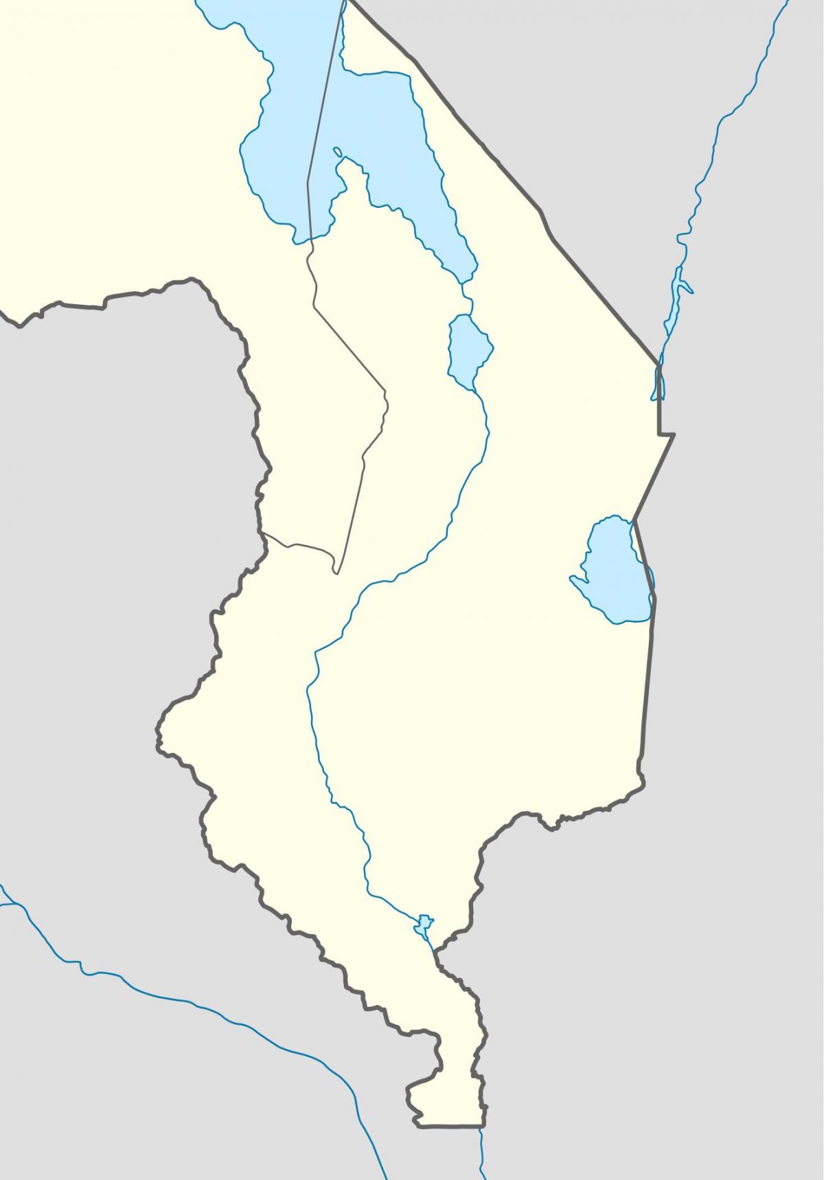 harta Malawi râu