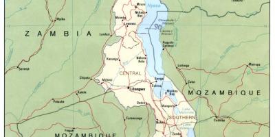 Malawi hartă